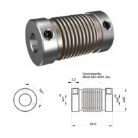 Balgkupplung BK2035-XSY - 6mm/6mm