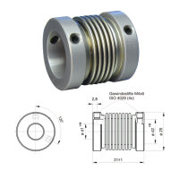 Balgkupplung BK2531-XS - 6mm/6mm