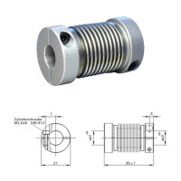 Balgkupplung BK2135-XK - 4mm/4mm