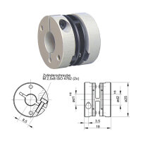 Federscheibenkupplung FS2519-KK - 4mm/5mm