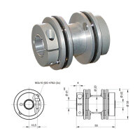 Federscheibenkupplung FS3850-XK - 6mm/9.5mm