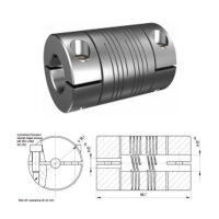 Schwerlast Wendelkupplung 6-gaengig WK3867-6AK - 12mm/12mm