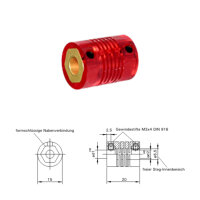 Stegkupplung SK1520-MS - 2mm/2mm