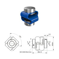 Doppelschlaufenkupplung DK2928-PS - 4mm/4mm