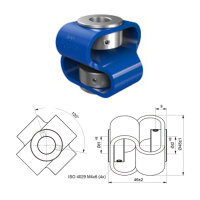 Doppelschlaufenkupplung Edelstahl DK4848-PSX - 6mm/8mm