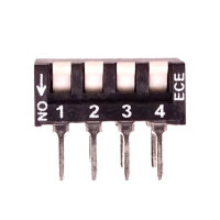 EPH104LZ DIP/DIL-Schalter Piano 4pol, RM2,54 DIP Switch