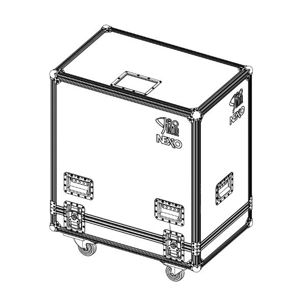 FLIGHT CASE FOR 6 X GEOM10