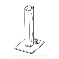 BRACKET FOR ID84, ID84L AND IDS312 TO BASEPLATE WHITE