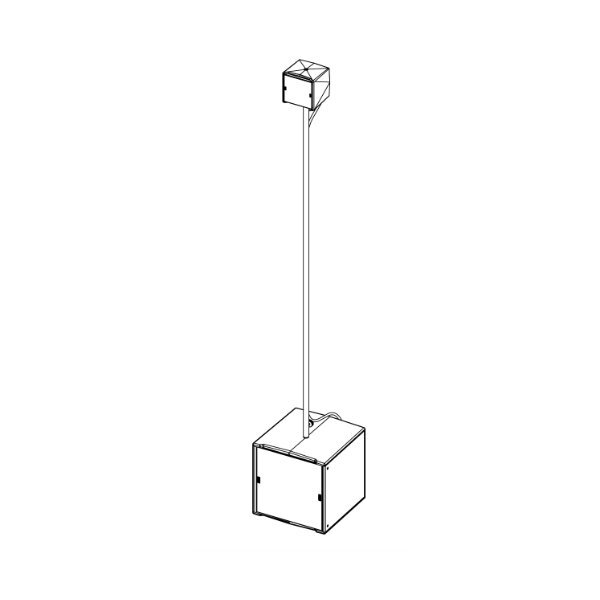 ID14 POLE STAND TUBE  M10/M10 ADAPTER L1400MM DIAM 20MM