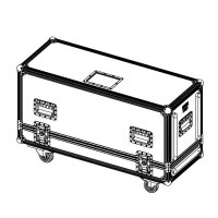 FLIGHT CASE FOR 2 X MSUB12