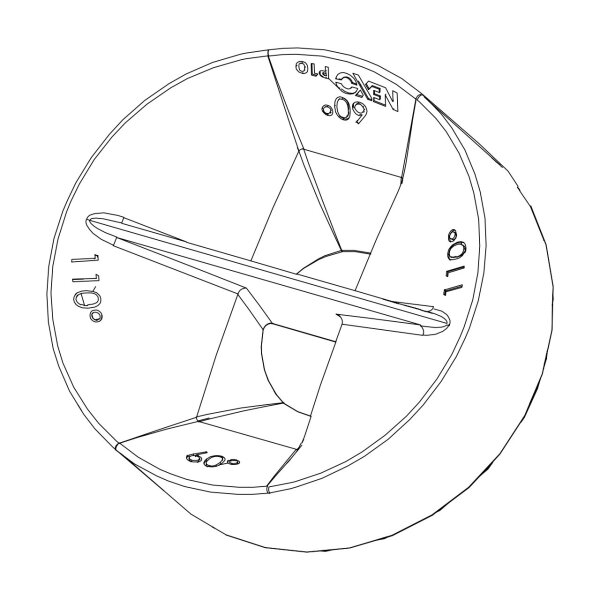 HF DISPERSION HORN 110°-60° FOR P10