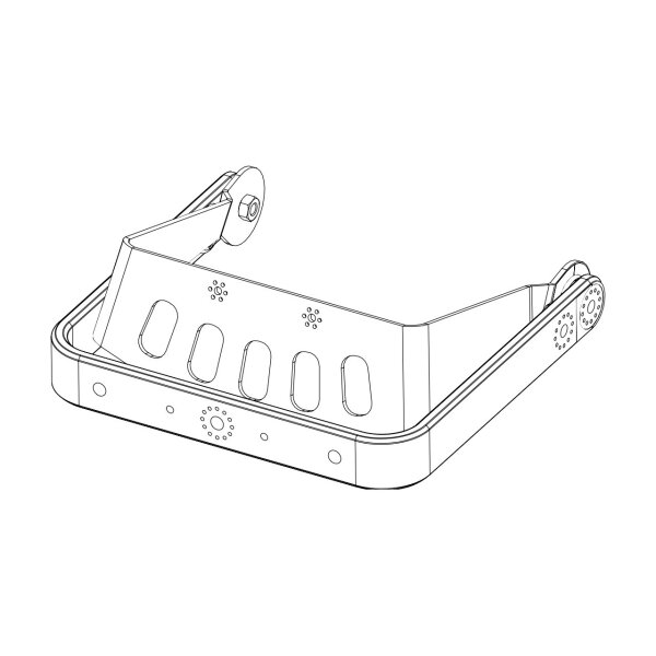 VERTICAL BRACKET FOR P10 WHITE