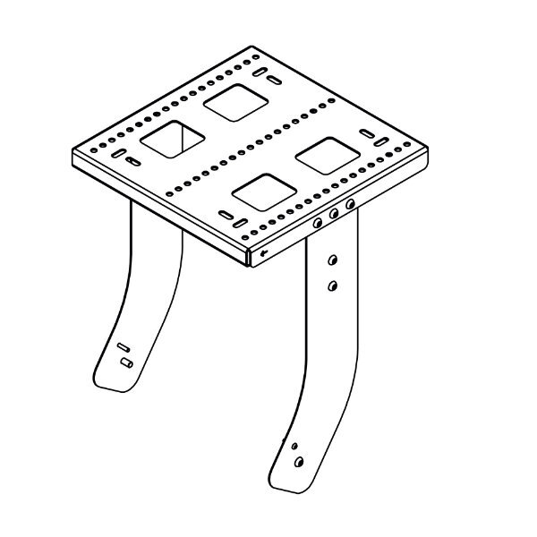 VERSATILE COUPLER FOR 1X SPEAKER 425MM WIDTH UNDER HORIZONTAL SUB