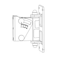 WHITE WALL MOUNT, 0°-30°, 15KG MAX FOR OUTDOOR USE